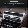 BMW 5 Series GT Interior Modification: Center Console Vent & Window Lift Handle Bright Strip Stickers for 528 535i.