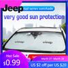 For Jeep Jeep Car Windshield Sun Shade Visor UV Protection Shield For Jeep Renegade Compass Grand Cherokee Wrangler Patriot L