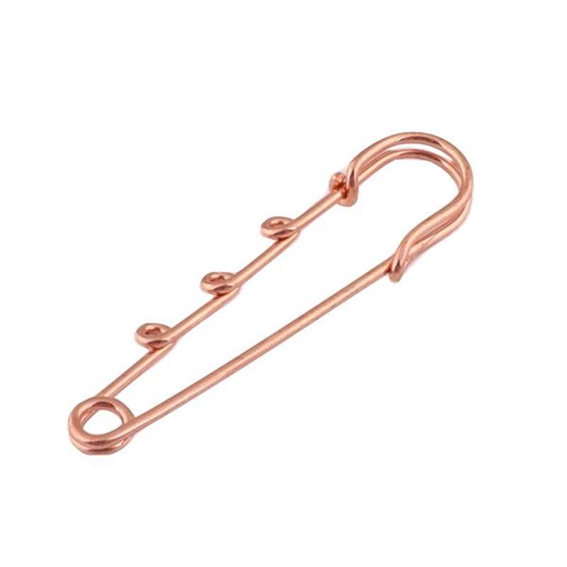 Large Decorative Metal Safety Pin Brooch for Sweaters and Scarves
