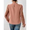 Women's Fashion Casual Spring Autumn Solid Color Print Long Sleeve Half Turtleneck Blouses & Shirts