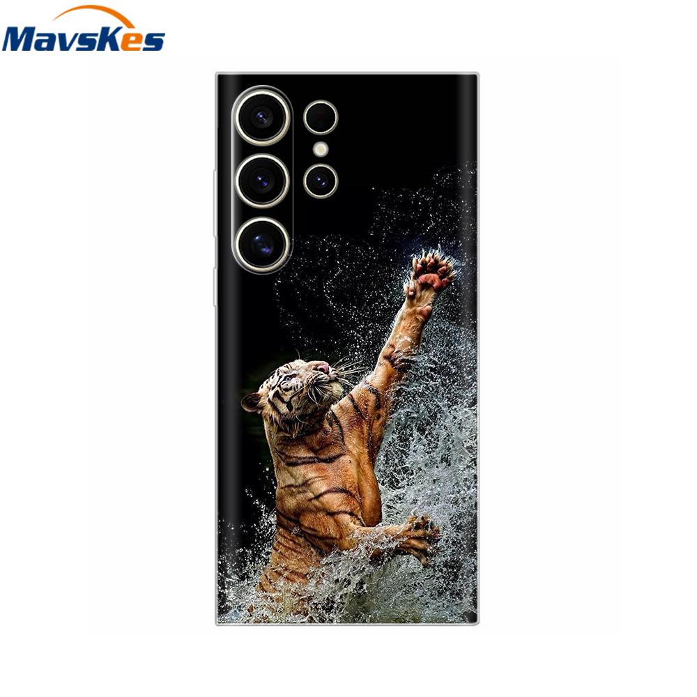 S24 Casing For Samsung Galaxy S24 Ultra Case Fashion Soft Clear TPU Phone Case Fundas For Samsung S24 FE S24Plus S24Ultra Cover