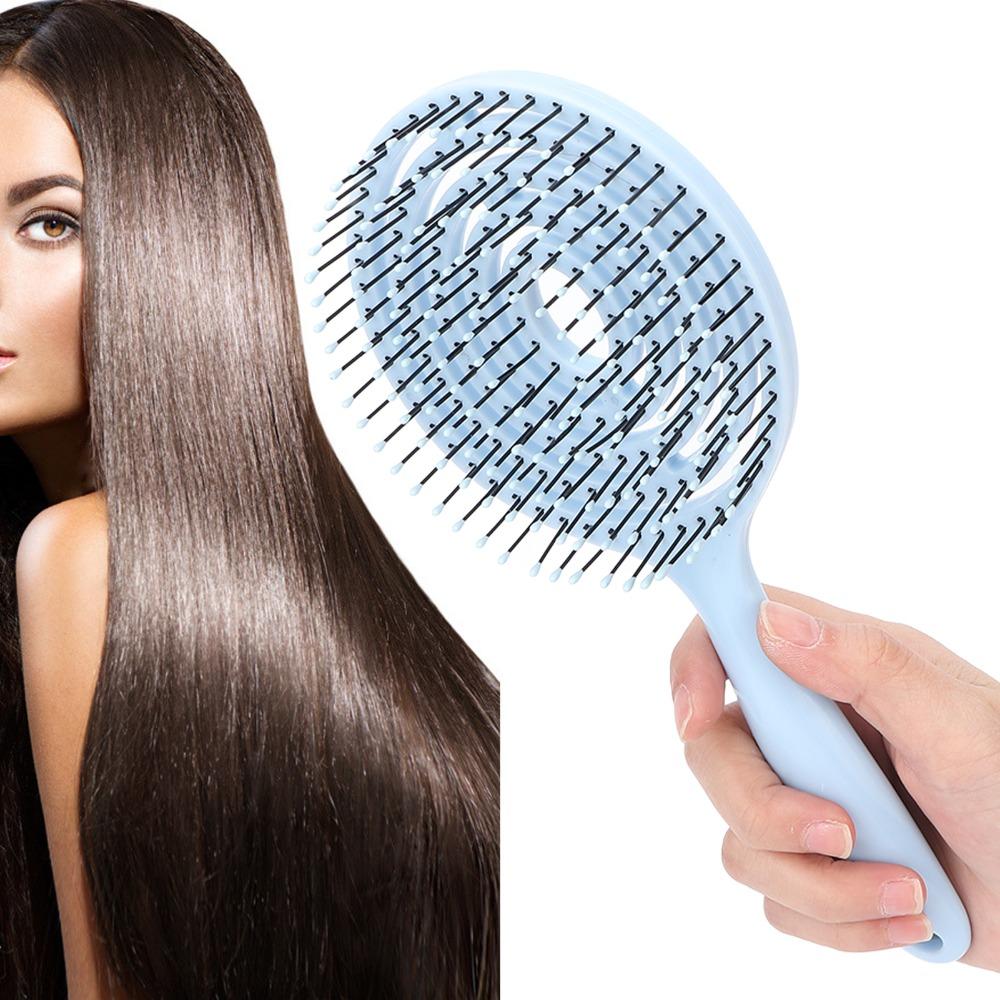 Vented Design Hair Detangling Brush Soft Straightening Hair Brush Salon Hair Comb For Women