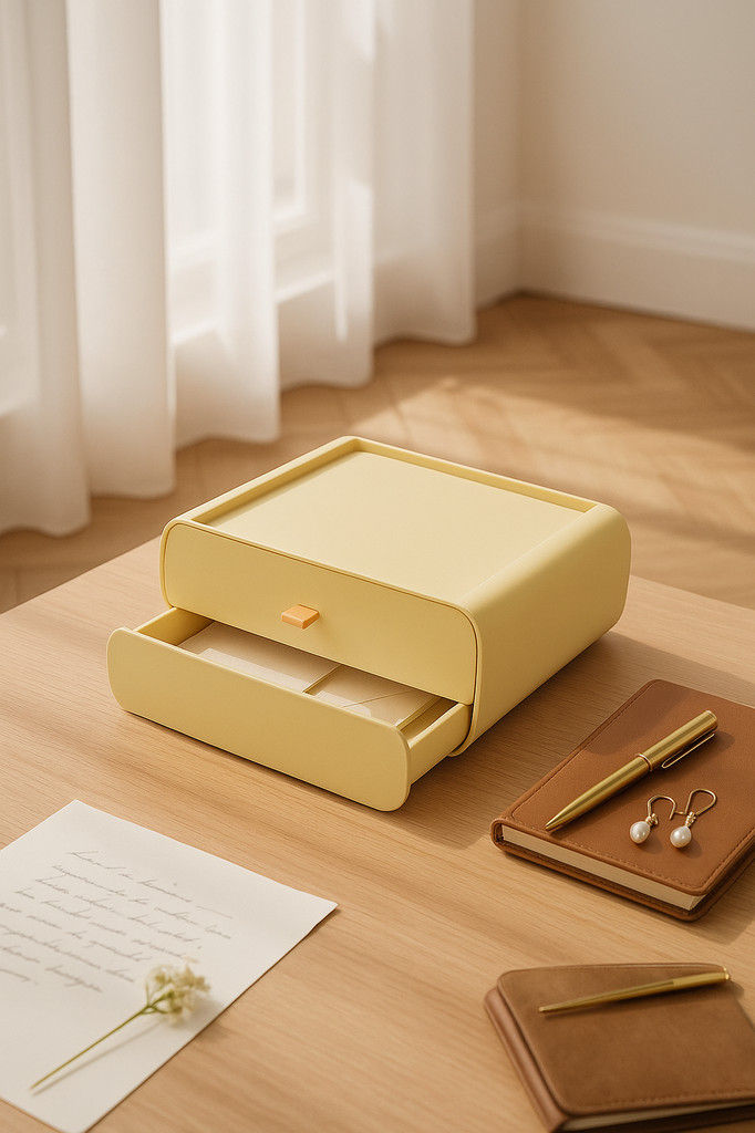 Pudełko do przechowywania artykułów piśmienniczych Organizer na biurko Duża pojemność Możliwość układania w stosy Uchwyt odporny na kurz Projekt Makijaż Biżuteria