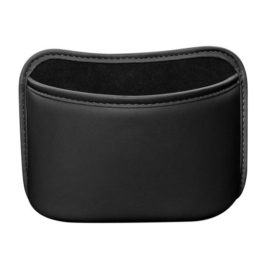 Car Seat Back-Mounted Organizer Storage Box, Non-Destructive Installation Waterproof Leather Texture Multi-Functional Trash Can Door Side Storage for