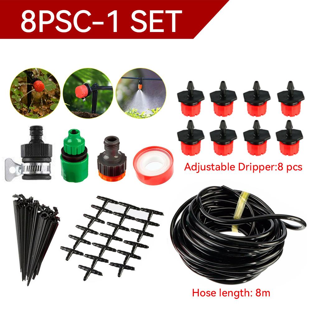 Automatic Watering System DIY Drip Irrigation System Watering Set Adjustable Dripper Greenhouse Garden Micro Drip Watering Kit