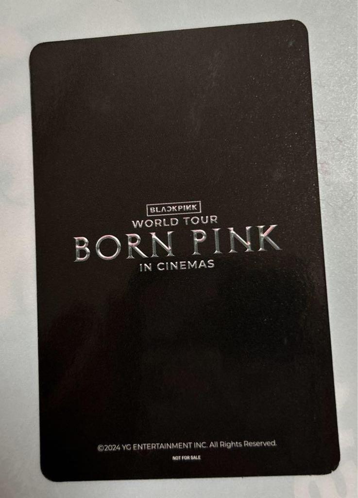 [USED] Blackpink Lisa Bonepink Advance Ticket Bonus Trading Card
