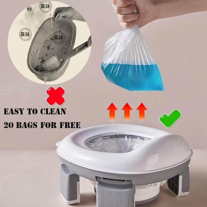Faltbare Töpfchen-Toilettensitz-Abdeckung Tragbare Trainings-Toilette für Jungen und Mädchen Mit Spritzschutz Baby-Sicherer Trainings-Töpfchen-Stuhl-Bezug