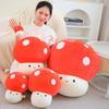 Cute Simulated Mushroom Throw Pillow Plush Toy Doll Red Umbrella Umbrella Small Mushroom Doll Children Soothing Doll