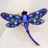 Lovely and Beautiful Women's Fashion Dragonfly Crystal Brooch Rhinestone Scarf Pin Jewelry MIT