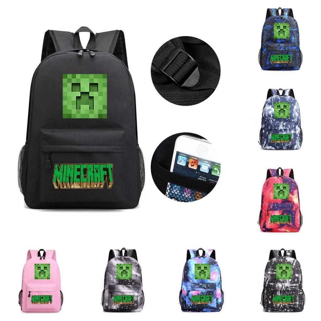 Backpack Minecraft For Teenagers Kids Boys Children Student School Unisex Bags