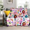 3D Kawaii Gabbys Dollhouse Cartoon Girl Gift Blanket,Soft Throw Blanket for Home Bedroom Bed Sofa Travel Picnic Cover Kids