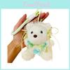 Bow Cute Lace Decoration Cartoon Plush Bear Doll Pendant Children Toy Gift For