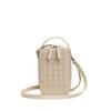 Woven Mini Square Crossbody Bag Women Genuine Leather Handheld Shoulder Street Style Daily Use