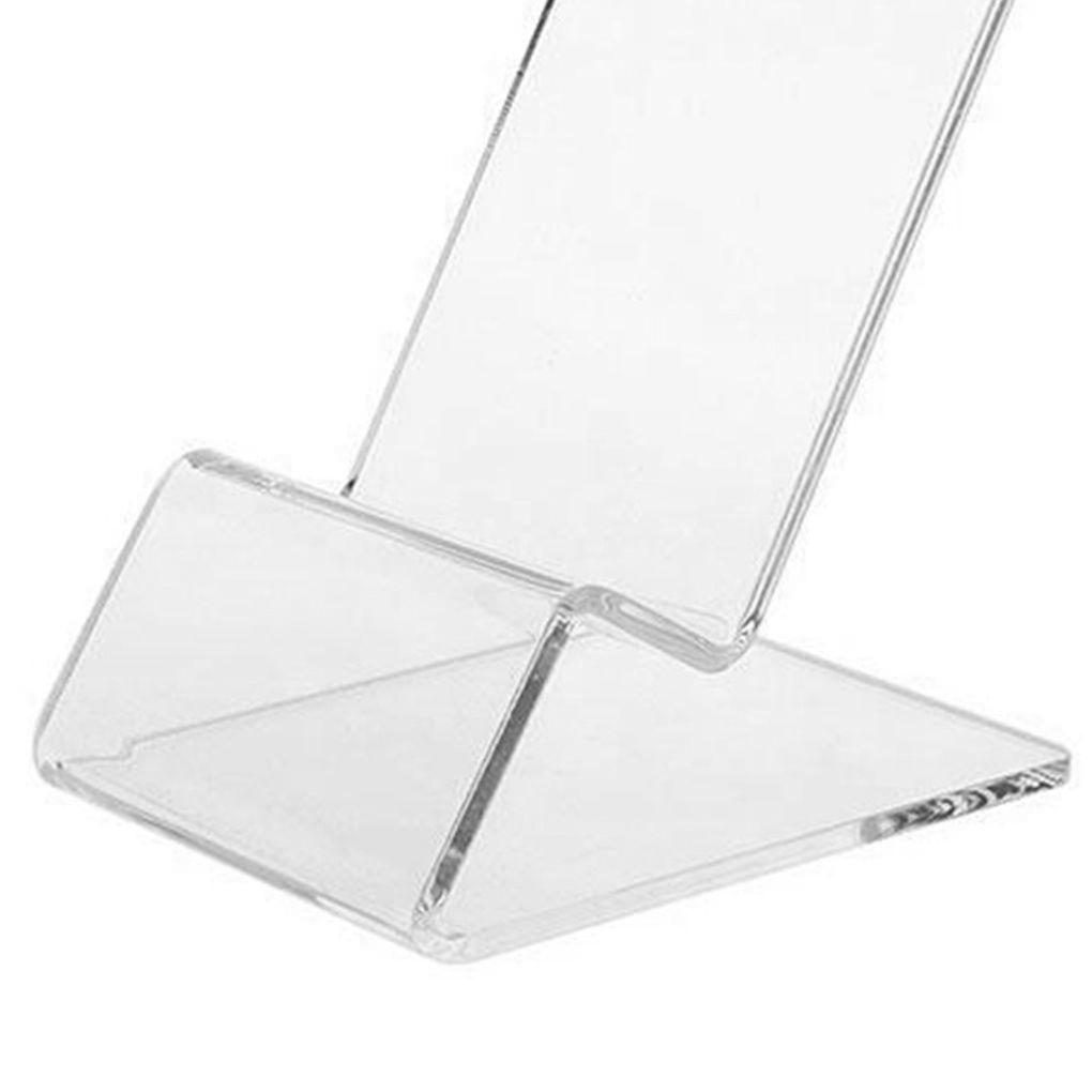 Acryl Handyhalter Indoor Aufbewahrungshalter Kompakte Struktur Handyregal Ladennutzung Einfacher Transparenter Aufsteller