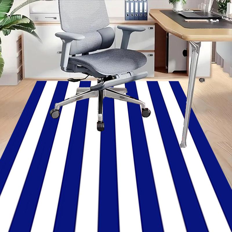 1 Stück Streifen, Marineblau Extra Groß Rutschfester Teppichboden, Büro, Familie, Schlafzimmer, Studio Großer Teppich Innen Teppiche, Lebendige Farben