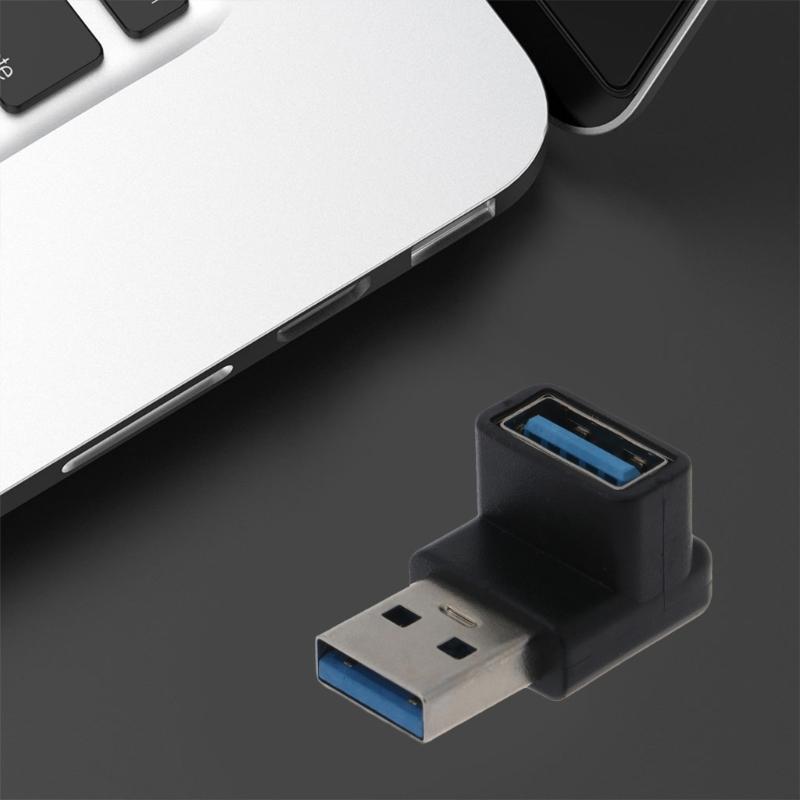 Neuer 90-Grad-USB-3.0-A-Stecker auf Buchse rechtwinkliger Adapteranschluss USB-Stecker für Laptop/PC-Computer