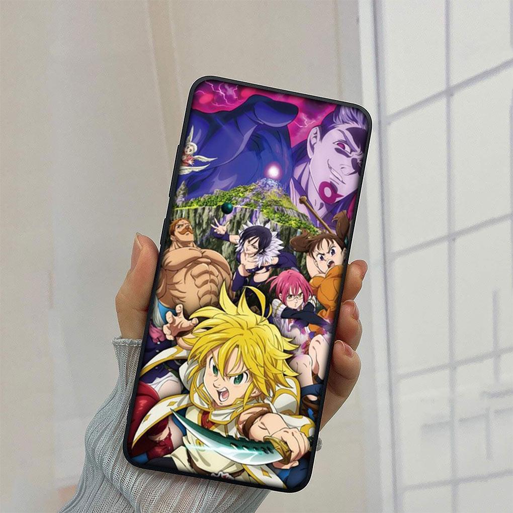 Anime Sedm smrtelných hříchů Meliodas Kryt na telefon pro Samsung Galaxy A10 A20 A53 A30 A31 A32 A50 A51 A52 A12 A33 Měkký TPU kryt