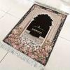 VIKAMA Muslim Cotton Prayer Mat, Decorated With Tassels, Suitable Prayer Mat, Foldable And Portable Muslim Prayer Mat