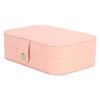 Travel Jewelry Box Portable Mini Jewelry Storage Box Double Layer PU Leather Jewelry Organizer for Earrings Rings