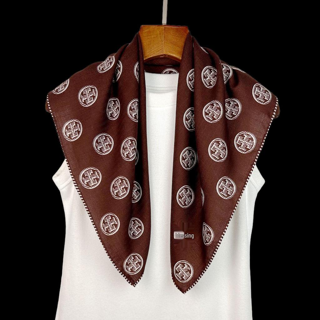 Na Ying Silk Wool 65 Scarf - Double-Sided Mulberry Silk & Wool Shawl for Autumn/Winter