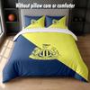Set Biancheria da Letto Design Calcio Newcastle United 1 Copripiumino + 2 Federe Morbido Traspirante Biancheria da Letto per la Casa