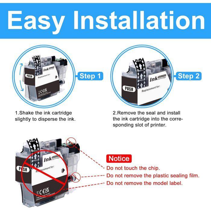 Compatible Ink Cartridge - TRAHOO - LC422 - 4 Colors - 2500 Pages - High Quality