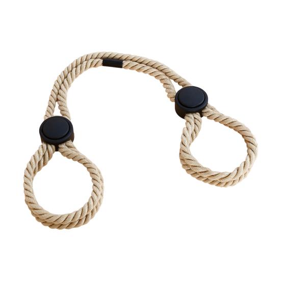 Rope Cuffs Gentle Secure Easy To Tie Untie Private Adjustable Length Soft Cotton Rope Feet Cuffs Adult Sex Toy