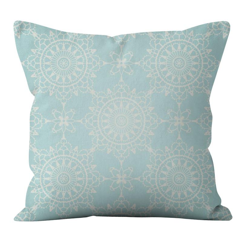 New American Patterned Geometric Linen Pillowcase Home Sofa Pillowcase