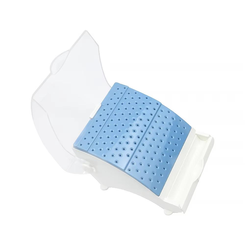 142 Holes Dental Burs Box Autoclave Sterilizer Dentist Tools Drill Case Plastic Instrument Holder Disinfection