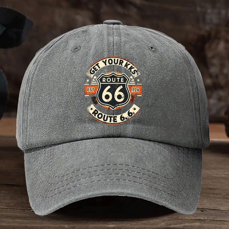 A SizeAdjustable 66 Printed Baseball Cap Vintage Dad Hat Suitable for Outdoor LeisureAppropriate for Any Season