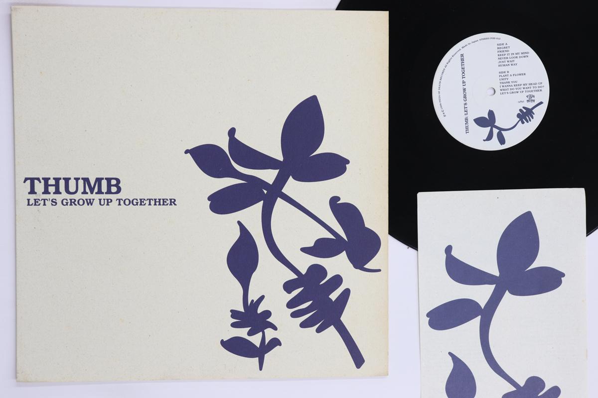 

LP Record THUMB Lets Grow Up Together POD013 PIZZA OF DEATH 1998 Japan Japanese PopRock Used