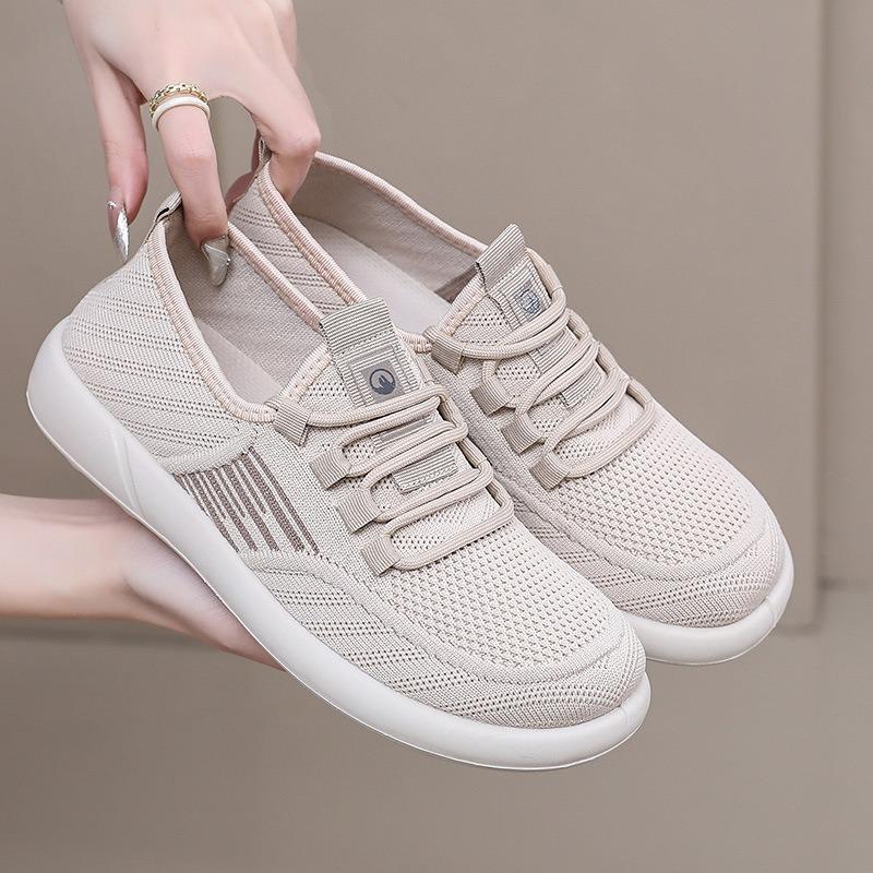 Shoes for women in spring and autumn, one pedal, breathable and comfortable soft-soled fashion casual shoes, light mouth, light lazy shoes