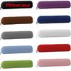 Solid Color Bedroom Neck Bolster Pillowslip Washable Pillow Case Headrest Pillow Cover