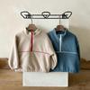 Men's and Children's Double-Sided Fleece Stand Collar Zipper Set: Autumn/Winter Casual and Plus Velvet Sportswear Two-Piece.