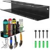 Carbon Steel Spray Can Holder Easy Access 5 Slots Water Bottle Organizer Wall Mounted Large Opening Tools Storage Rack