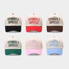 Color Matching Letter Embroidery Personalized Retro Hardtop Baseball Cap European and American Men's and Women's Casual Versatile Truck Driver Hat