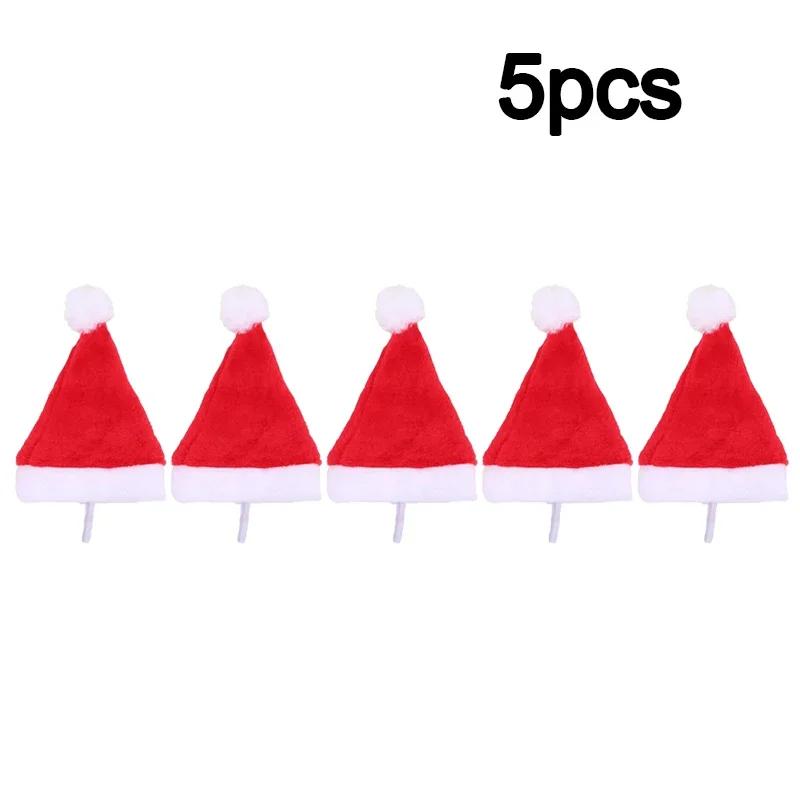 Festive Pet Santa Hat Red Soft Plush Christmas Cap for Dogs Cats Holiday Costume Accessory Cute Photo Props Christmas Decoration