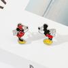 Mickey Mouse Stud Earrings for Women Girls Anime Accessories Minnie Asymmetrical Earring Kids Birthday Xmas Gifts