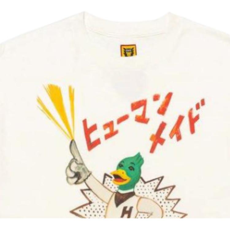 HUMAN MADE T-Shirts Unisex White Crew Neck Moderate XX26TE003