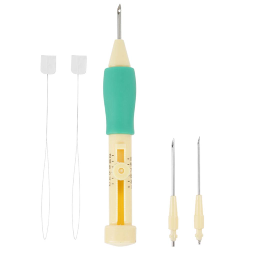 Broderinålstans med 3 storlekar Nålpenna Kit Verktyg för Hantverk