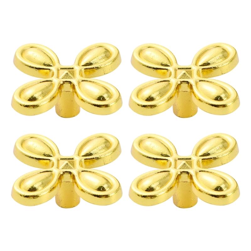  Traditional Four Hardware Knob Solid Metal Mixture Dull Black Finish For Furniture Improve