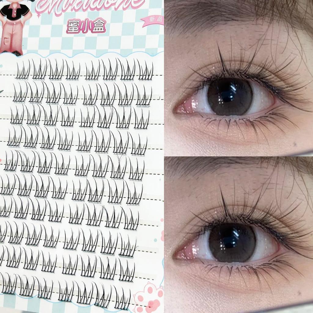 Glueless Eyelashes 48 Clusters 10-13mm C Curl Natural Fluffy Segmented Lashes for Beginners