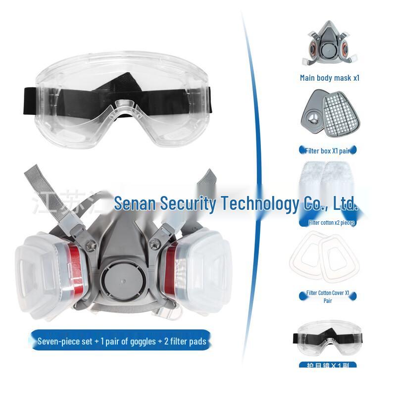 Shaoan 6200 Full Face Respirator Mask Kit for Spray Painting