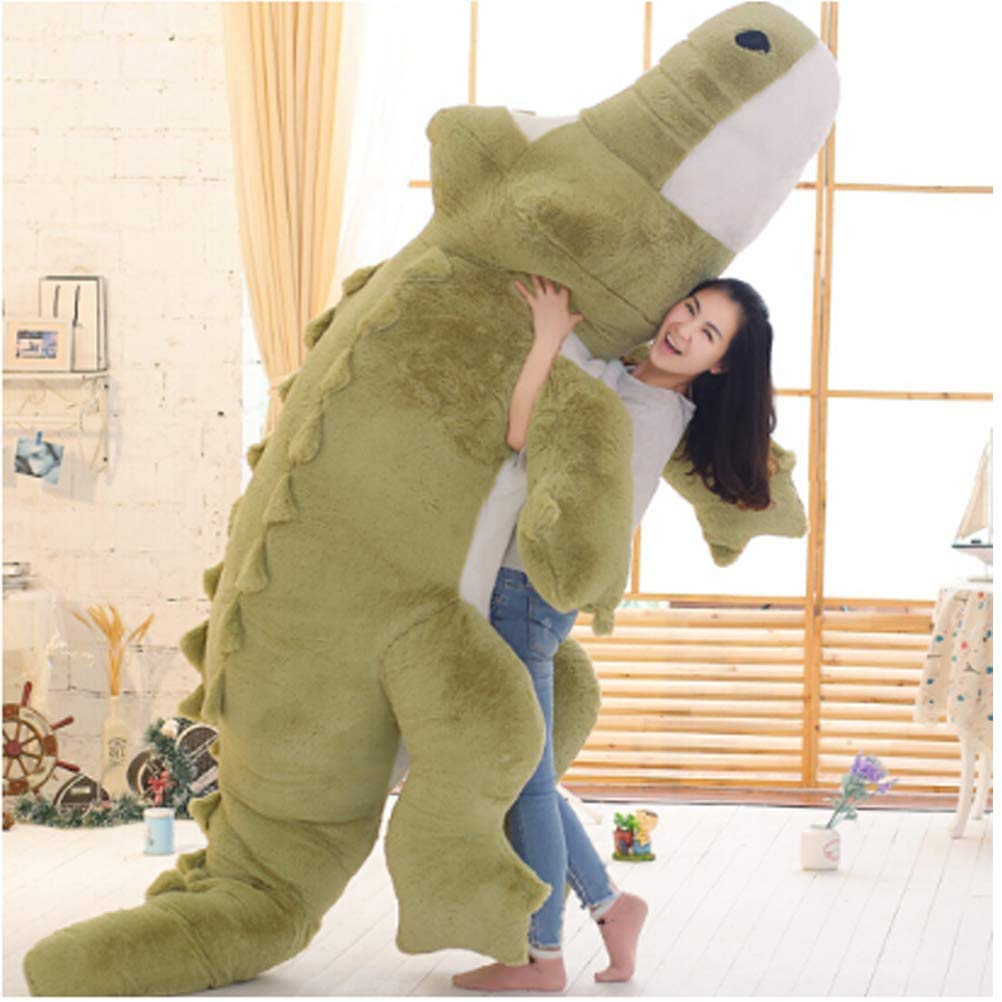 NOVA Plush Crocodile/Alligator Body Pillow, Fluffy Animal Toy, Gift, Celebration, Body Pillow (Green, 110cm)