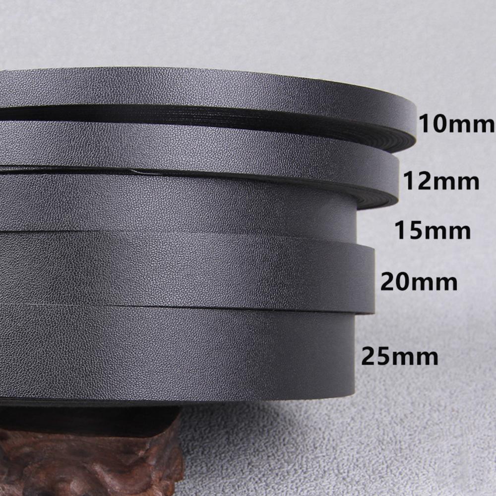 2 Meters 10-25MM Black/Coffee Flat Faux Genuine Leather Jewelry Cord String Lace Rope DIY Bag Necklace Bracelet Finding