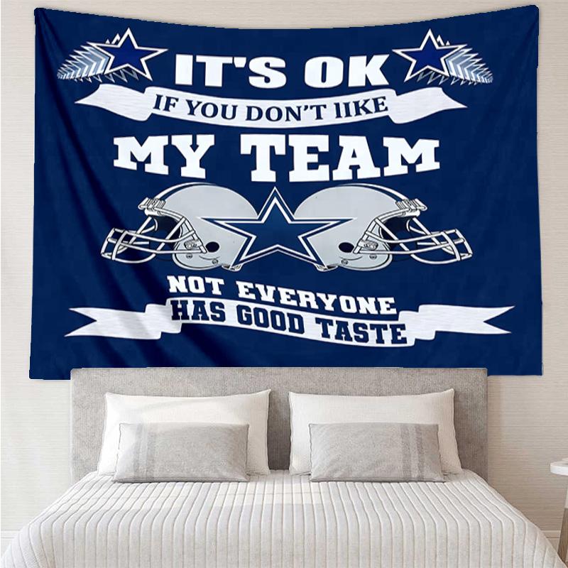 Dallas Cowboys Tapestry for Bedroom Aesthetic Classroom Tapestries Wall Hanging for Living Room Dorm Office,Ideal Creative Gift