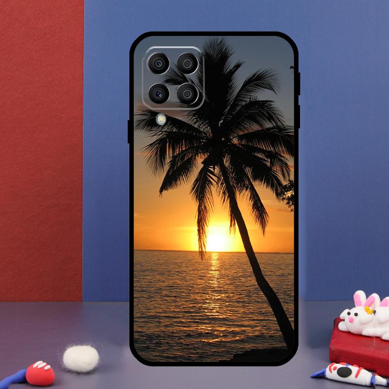 Summer Beach Sunset Palm Tree For Samsung Galaxy M14 M34 M54 M33 M13 M23 M53 M15 M55 M31 M51 M20 M30s M32 M52 Phone Case