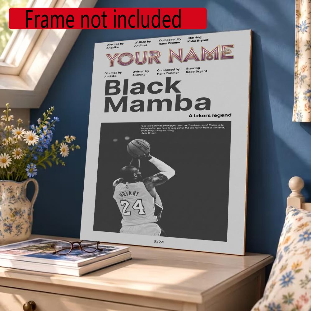 Kobe Personalized Name Diamond Paintings Mosaic Wall Round Diamond Art Painting Kits Embroidery Crystal Accessories Frameless