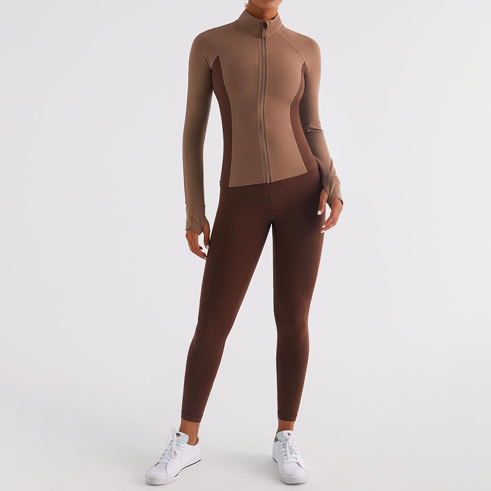 

Женский утягивающий комплект для йоги с высокой талией: Дышащая, быстросохнущая, спортивная одежда с ощущением обнаженности для осенних и зимних пробежек и тренировок в зале S