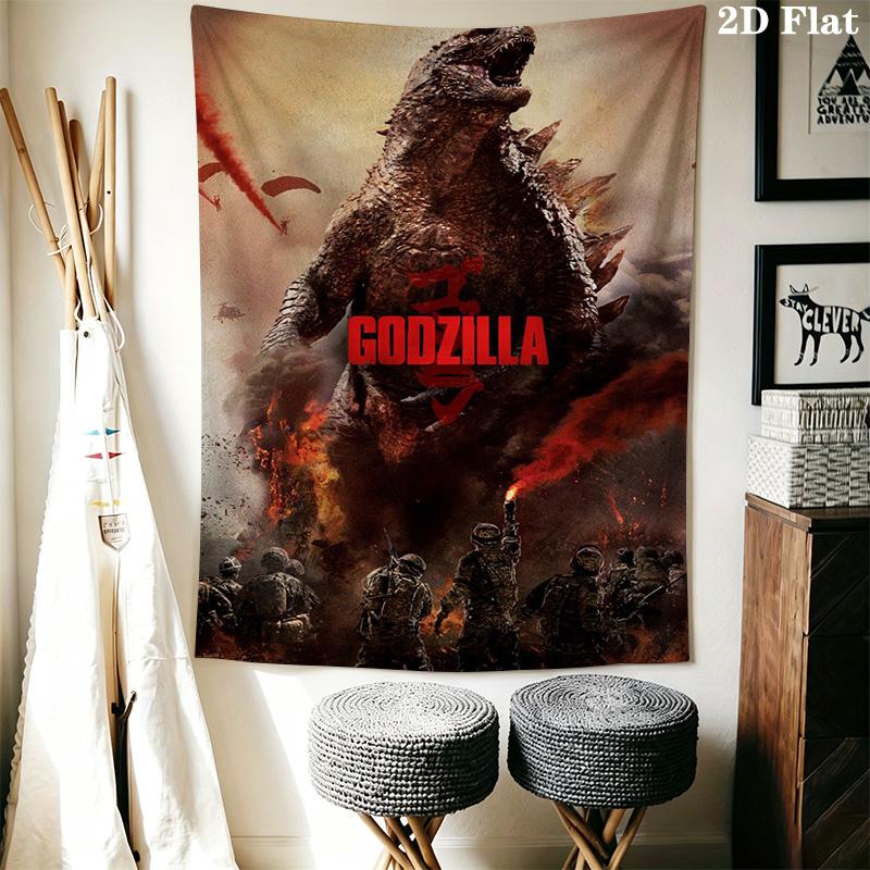Godzilla Monster Kingdom Unleashed Tapestry Background Cloth Wallmounted Background Cloth Work Of Art Wall Covering Decoration